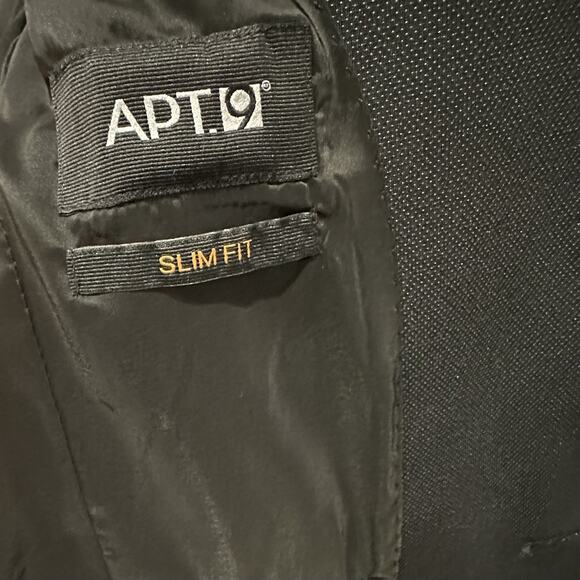 Apt 9 Blazer Men’s Slim Fit S 34-36 Black Sport Coat Jacket EUC - Picture 5 of 8